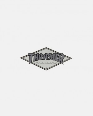 Stickers Thrasher Magazine Diamond Sticker Grises | RWQ-094721